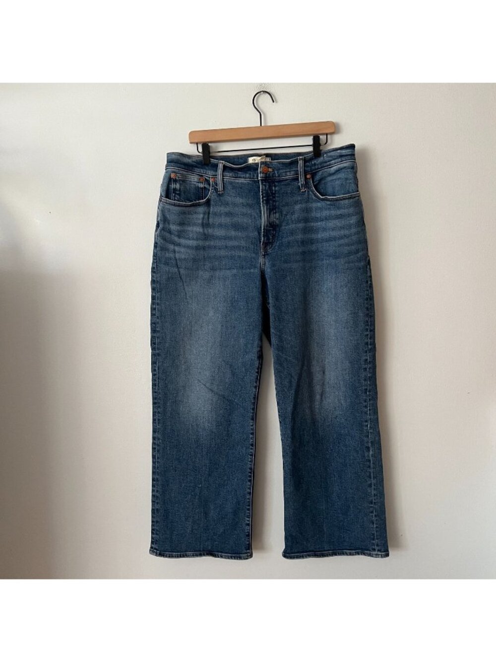Madewell Perfect Vintage Wide Leg Jeans Lavaca Wash Women's Size 32